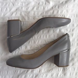 Nine West matte grey heels